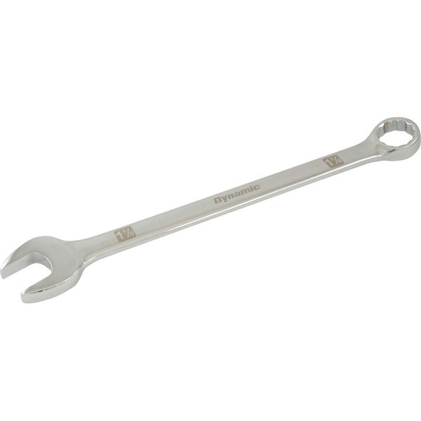 Dynamic Tools 1-1/8" 12 Point Combination Wrench, Mirror Chrome Finish D074036